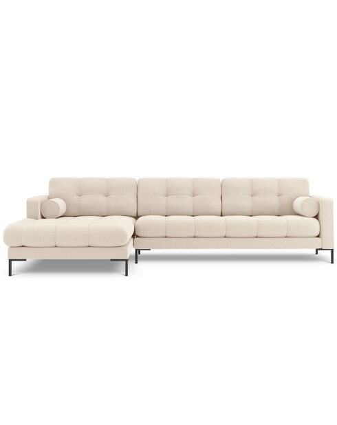 Canapé d'angle Gauche Bali 5 Places beige clair - 293x185x75 cm