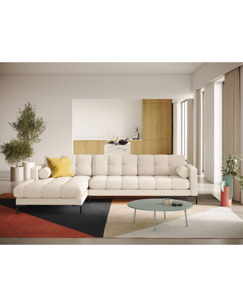 Canapé d'angle Gauche Bali 5 Places beige clair - 293x185x75 cm