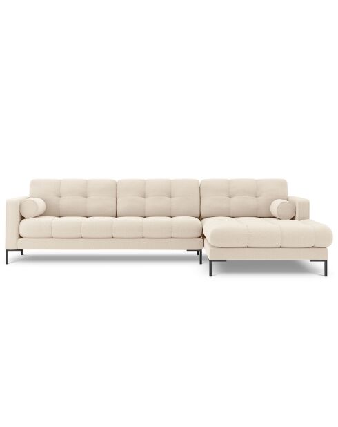 Canapé d'angle Droit Bali 5 Places beige clair - 293x185x75 cm