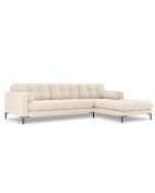 Canapé d'angle Droit Bali 5 Places beige clair - 293x185x75 cm