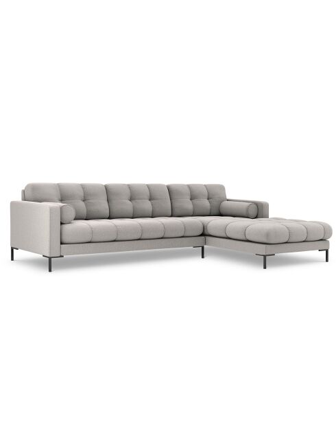 Canapé d'angle Droit Bali 5 Places gris clair - 293x185x75 cm
