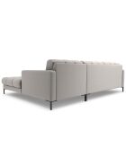 Canapé d'angle Droit Bali 5 Places gris clair - 293x185x75 cm