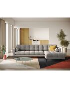 Canapé d'angle Droit Bali 5 Places gris clair - 293x185x75 cm
