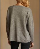 Pull en Laine & Cachemire Plafond gris