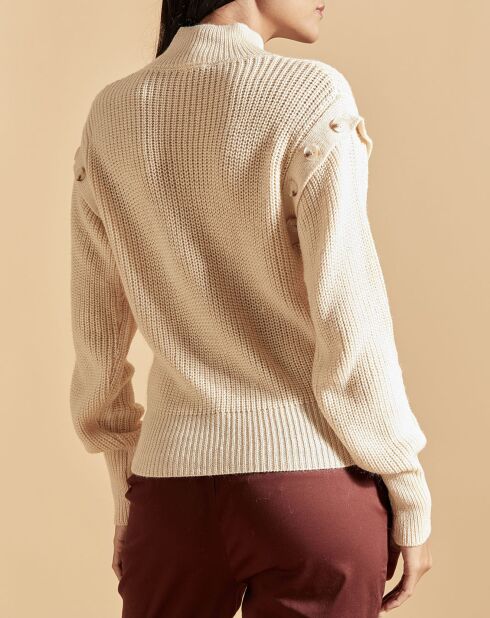 Pull en Laine mélangée Pop beige