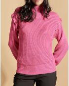 Pull en Laine mélangée Pop rose