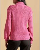 Pull en Laine mélangée Pop rose