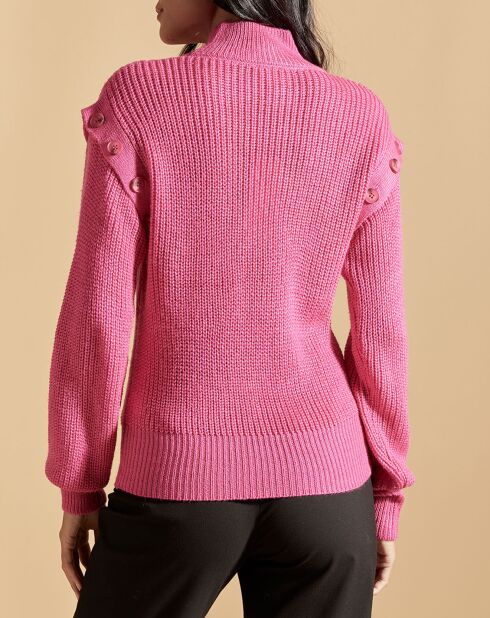 Pull en Laine mélangée Pop rose