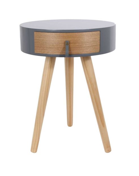 Chevet Nora gris - 35x46.5x35 cm