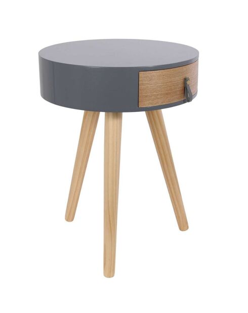 Chevet Nora gris - 35x46.5x35 cm