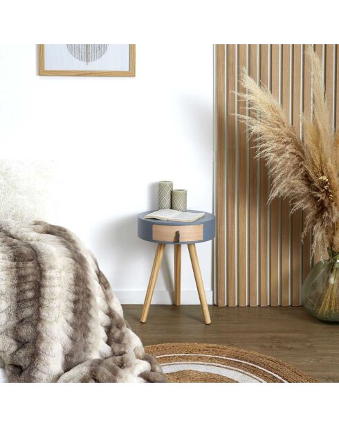 Chevet Nora gris - 35x46.5x35 cm