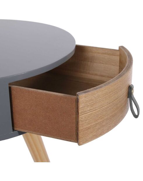 Chevet Nora gris - 35x46.5x35 cm