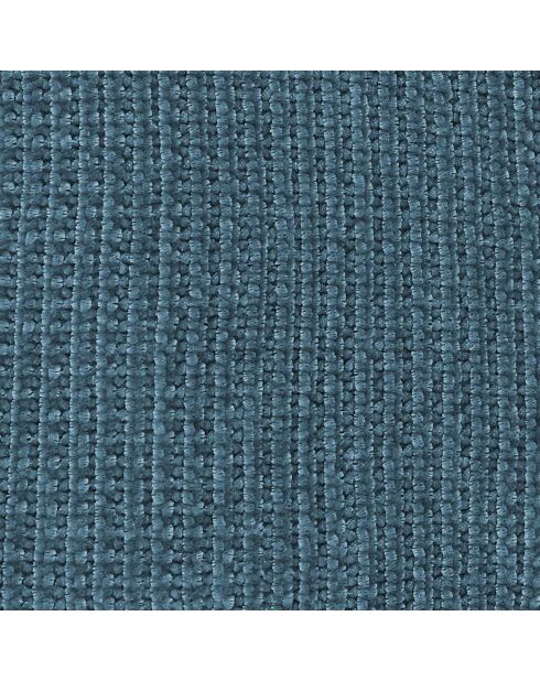 Plaid chenille à franges bleu - 120x150 cm