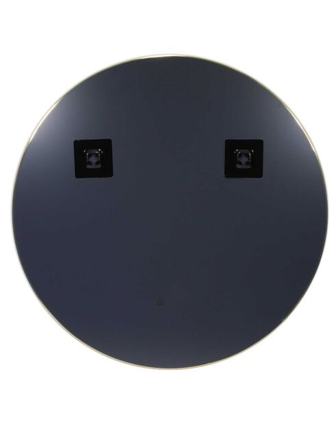 Miroir extra plat rond doré - D.55 cm