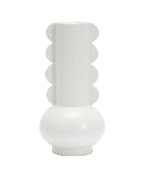 Lola keramische vaas wit - 8x15x8 cm