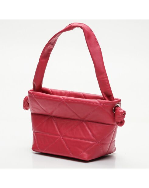 Sac à main en Cuir Coral rose vif - 19.5x14.5x17 cm