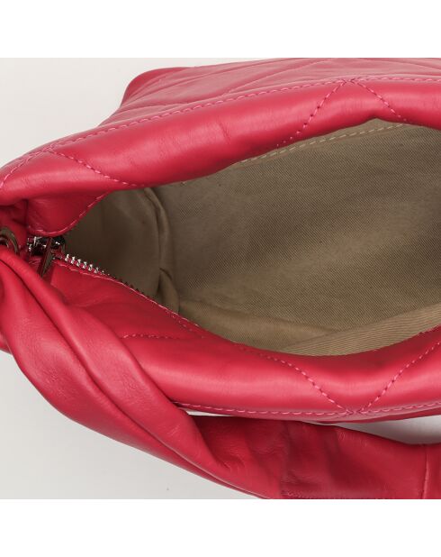 Sac à main en Cuir Coral rose vif - 19.5x14.5x17 cm