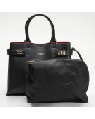 Borsa Lorie in pelle nera - 34,5x14x26 cm