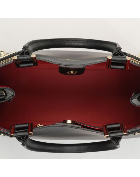 Zwarte Lorie leren handtas - 34,5x14x26 cm