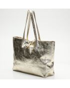 Sac cabas en Cuir Vog doré - 50x28x12 cm