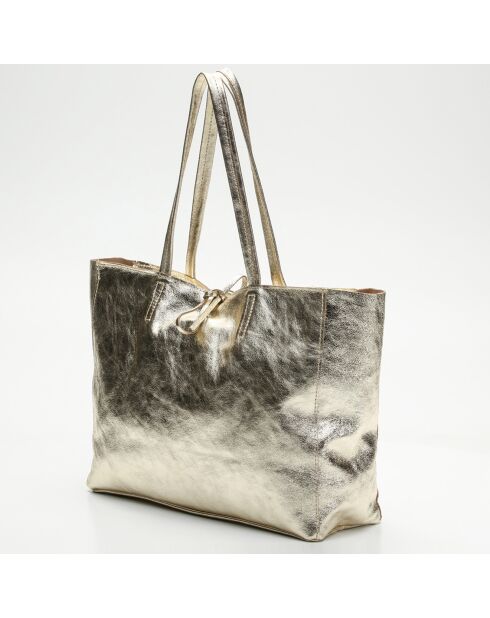 Sac cabas en Cuir Vog doré - 50x28x12 cm