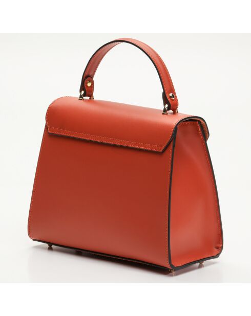 Borsa Hugo in pelle arancione scuro - 23,5x20x10 cm