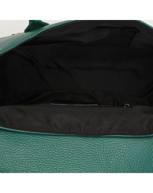 Bolso de piel Mallette Ondine verde - 35x22x14 cm