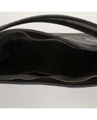 Black Babe Schultertasche aus Leder - 35x33x12 cm