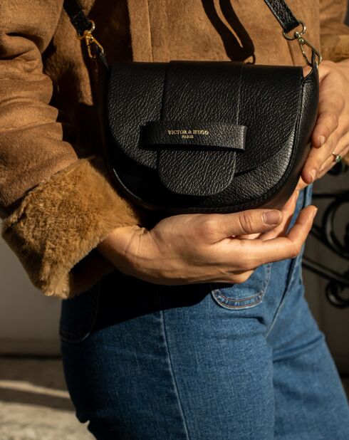 Sac bandoulière en Cuir Ferragni noir - 17x15x7 cm