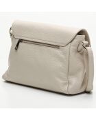 Indila Latte Schultertasche aus Leder, 28,5 x 21 x 9 cm