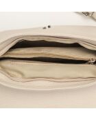 Indila Latte Schultertasche aus Leder, 28,5 x 21 x 9 cm