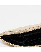 Portefeuille en Cuir Kaya doré - 19.5x10.5 cm