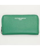 Groene Kaya leren portemonnee - 19,5x10,5 cm