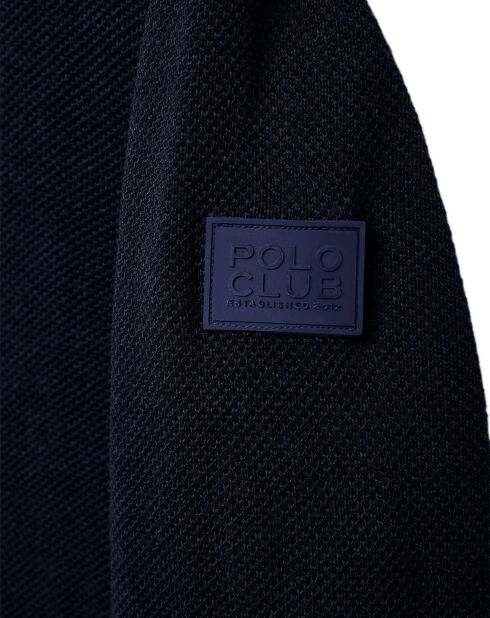 Pull Col Rond Bogota marine