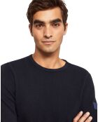 Pull Col Rond Bogota marine