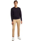 Pull Col Rond Bogota marine