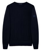 Pull Col Rond Bogota marine