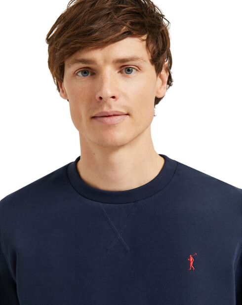 Pull Col Rond Tokyo marine