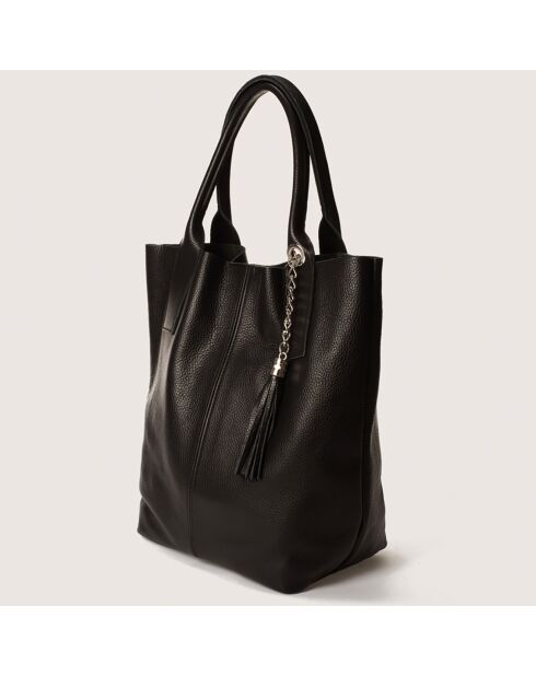 Borsa a tracolla nera in pelle Petra - 28x17x56 cm