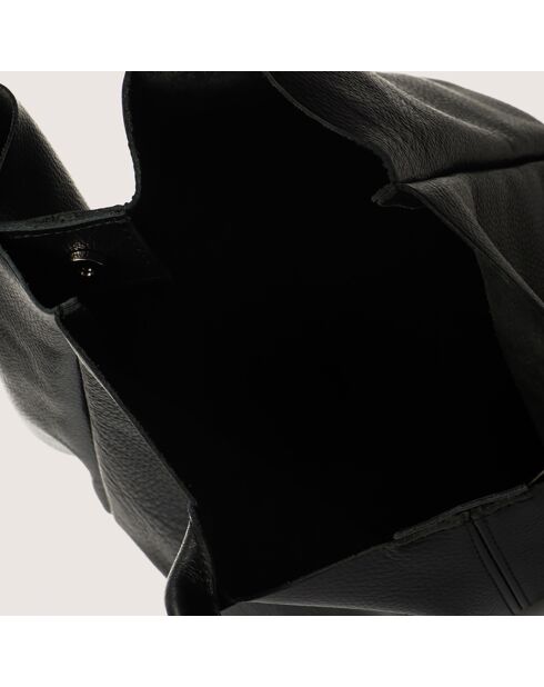 Borsa a tracolla nera in pelle Petra - 28x17x56 cm