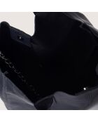 Borsa a tracolla in pelle Petra blu - 28x17x56 cm