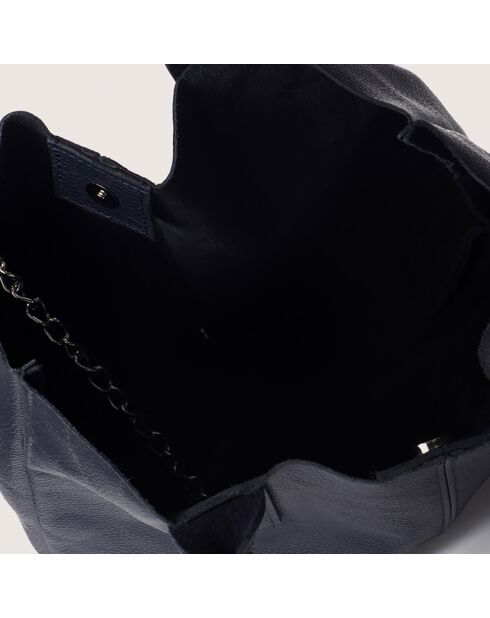 Borsa a tracolla in pelle Petra blu - 28x17x56 cm