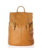 Zaino Eavan in pelle cognac - 31x15x37 cm