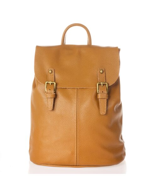 Eavan Rucksack aus cognacfarbenem Leder - 31x15x37 cm