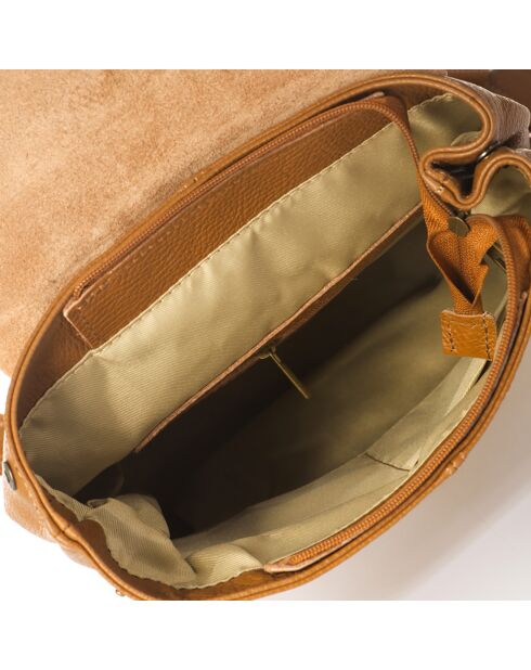 Eavan Rucksack aus cognacfarbenem Leder - 31x15x37 cm