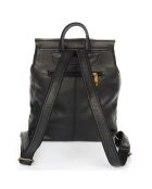 Sac à dos en Cuir Eavan noir - 31x15x37 cm