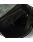 Sac à dos en Cuir Eavan noir - 31x15x37 cm