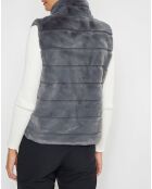 Gilet en fausse fourrure Pretty grise