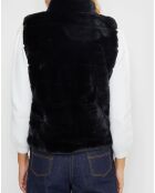 Gilet en fausse fourrure Pretty noire