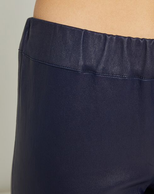 Legging elasticizzato in pelle di agnello Ink Pearl